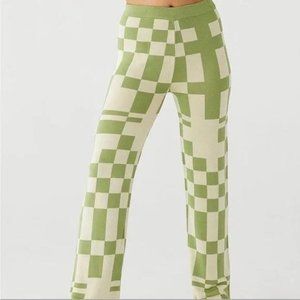 PALOMA WOOL puerto green checkered pants
